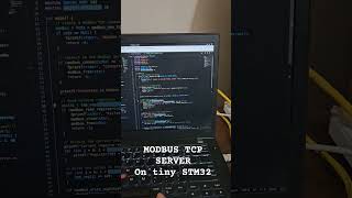 Modbus TCP server running on STM32stm32 modbus tcp embeddedworld linux libmodbus [upl. by Lacombe643]