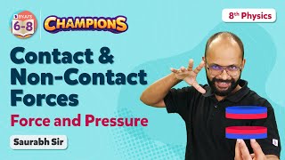 Contact and Non Contact Forces Class 8 Science  Force and Pressure  BYJUS  Class 8 [upl. by Lunette]