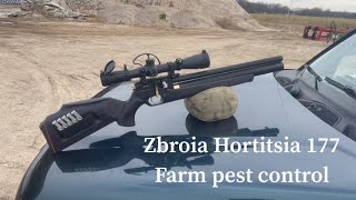 Zbroia Hortitsia 177 Farm pest control zbroia zbroiaHortitsia ukraineairgun [upl. by Joliet]