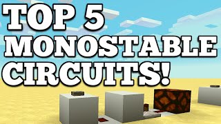 Monostable Circuits in Minecraft 114  TOP 5 [upl. by Svoboda848]