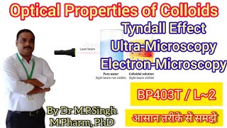 Optical Properties of Colloids  Properties of Colloids  Physical PharmaceuticsII  BP403T  L03 [upl. by Anomor]