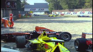 F1 2000 Monza Start Crashes  Alternate and Reverse Angles [upl. by Airyt746]