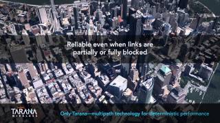 Tarana Wireless demonstrates True NLOS wireless transport in Manhattan [upl. by Felicidad348]