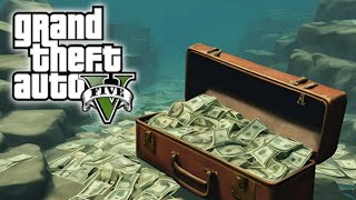 💼 💰 TODAS AS MALETAS ESCONDIDAS NO FUNDO DO MAR EM GTA V 🌊  FIQUE RICO RÁPIDO 💸 [upl. by Kellia909]