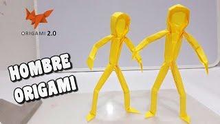 Cómo Hacer un HOMBRE DE PAPEL 🏃 Origami Man [upl. by Dasya]