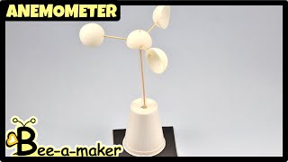 How to make an Anemometer  How an anemometer works [upl. by Prosper]