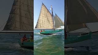 Ouistreham à Port en Bessin en chaloupe seashanty acapella vikings boat sailing lajoliebrise [upl. by Lakym]