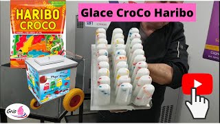 Glace bâtonnet aux bonbons Haribo  les crocos cest bon [upl. by Eidderf989]