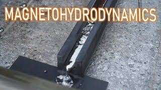 Magnetohydrodynamics  Propelling Liquid Metal with Magnets [upl. by Nylodnew695]