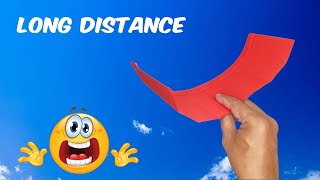 How to Make a Paper Airplane That Flies Long Time Paper plane That Flies Far [upl. by Thomasina116]