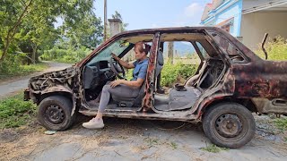 Girl repairs and restores old cars abandoned long ago [upl. by Manaker108]