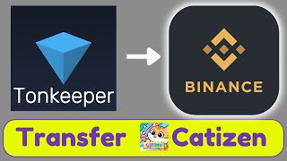 How to Send Catizen from Tonkeeper Wallet to Binance [upl. by Gabbert]