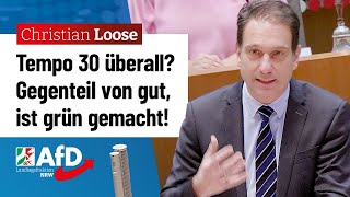 Tempo 30 überall Gegenteil von gut ist grün gemacht – Christian Loose AfD [upl. by Ewart874]