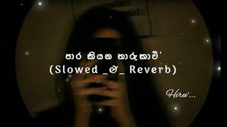 Para Kiyana Tharukawi  පාර කියන තාරුකාවි  Slowed amp Reverb OFFLINE093 [upl. by Mallorie]