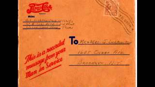 Bert Leigh WW2 Pepsi 78 Recording from your man in service circa 1943 [upl. by Bekha]