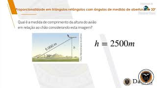 Proporcionalidade em triângulos retângulos com ângulos de medida de abertura de 30º [upl. by Ahsyat]