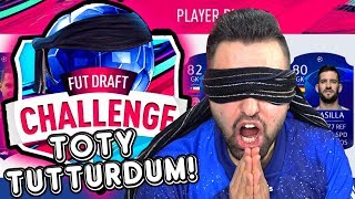 KÖR ŞEKİLDE  BAKMADAN KARTLARI ALMA CHALLENGE  FUT DRAFT FİFA 19 [upl. by Sausa]