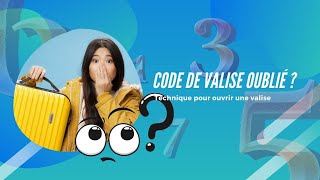 Ouvrir sa valise quand on a oublié le code  ASTUCE [upl. by Anertak521]