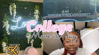 VERY STRESSFUL COLLEGE MOVEIN DAY VLOG  Kennesaw State University [upl. by Mistrot]