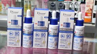 Disaar Sunscreen Moisturizing amp Nourishment Serum SPF 90  50ml [upl. by Eralcyram802]