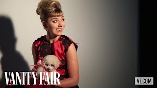 Imogen Poots and Puppies at Vanities Photo Shoot [upl. by Feinleib]