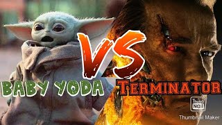 Baby Yoda Vs The Terminator EPIC BATTLE Fight to the Death  Star Wars [upl. by Idyh]