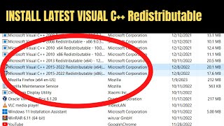 How to Download amp Install Visual C Redistributable in Windows 1110 2023 Latest [upl. by Innavoj937]