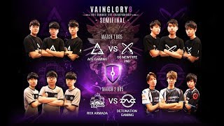 SEMIFINALS Set1 ROX Armada vs Detonation Gaming EA Vainglory8 Summer Season Live Finals [upl. by Mlehliw]