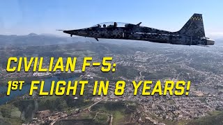 Private F5 first Flight following 8Year Restoration [upl. by Relyat845]