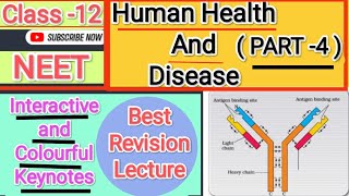 Human health and disease Part 4  Biology Class12 Best Revision Lecture [upl. by Vivle20]