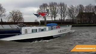 Binnenvaartschip Aristo op het Amsterdam Rijnkanaal  binnenvaart [upl. by Tuppeny38]