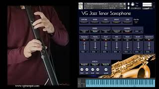 Robkoo Wind Synthesizer R1 and VG Jazz Tenor Saxophone sound library for NI Kontakt Woodwind vst [upl. by Feodora]