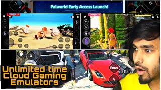 Pc Games in Mobile2024 best Cloud Gaming Emulatorsgta 5 palworld Unlimited time🔥🤯 [upl. by Imeka]