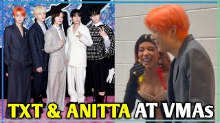 TXT At VMAs 2023 With Anitta On The Backstage Before Performing quotBack for Morequot [upl. by Till]