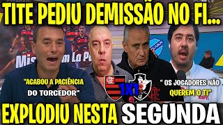 PERDEU A LINHA quot O FLA SEMPRE É OBRIGADO CHEGA DISSOquot FLAMENGO 1X1 VASCO [upl. by Naras]