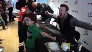 Sheamus amp Ryback sign autographs at Toys R Us Times Square [upl. by Wiebmer]