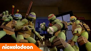 Les Tortues Ninja  Donner une leçon aux Dragons Pourpres  Nickelodeon France [upl. by Karlotta]