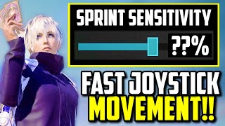 NEW BEST SPRINT SENSITIVITY FOR FASTER MOVEMENT  PUBG Mobile [upl. by Esiuqcaj]