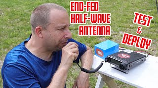 EFHW EndFed HalfWave Antenna Kit  Part Two TEST amp DEPLOY [upl. by Enelrac37]