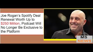 Joe Rogan signs new multiyear Spotify deal that allows him to stream on other services [upl. by Milda]