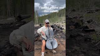 Playing Bach cello prelude at 11000 ft above the sea level cellomusic musicandnature [upl. by Hutson]