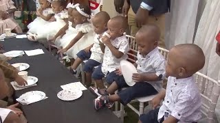 Nonuplets celebrate second birthday in Mali [upl. by Bull]