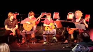 Trio de guitares classiques et tambourin  Dégénérations de Mes Aïeux [upl. by Dorie]