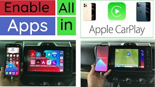 Enable Youtube in Apple CarPlay 2022  Enable all iphone apps in Apple CarPlay [upl. by Gabey]