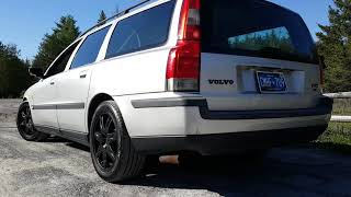 Volvo V70 T5 straight pipe exhaust [upl. by Esirec]