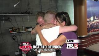 FOX5 Surprise Squad Lost Son Reunites wFather LIVE ON AIR Thanks to Viewers [upl. by Algar170]