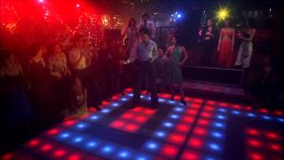 Saturday Night Fever Bee Gees You Should be Dancing John Travolta HD 1080 with Lyrics [upl. by Reisfield184]