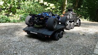 TRAXXAS TRX6 with the Rustler 4x4 Ultimate on the trailer part 5 [upl. by Adranoel]