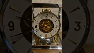 Jaeger LeCoultre Atmos clock 5288 model  polycolor chromegold model [upl. by Lilias]