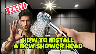 How to Easily InstallReplace AquaCare Handheld Shower Head [upl. by Airdnax721]